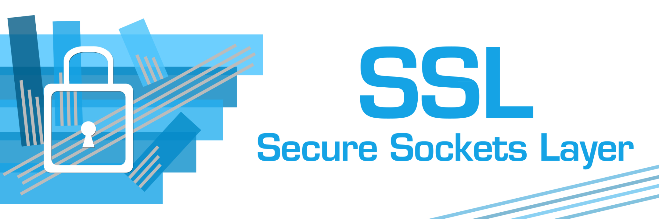 SSL - Secure Sockets Layer Blue Stroked Stripes