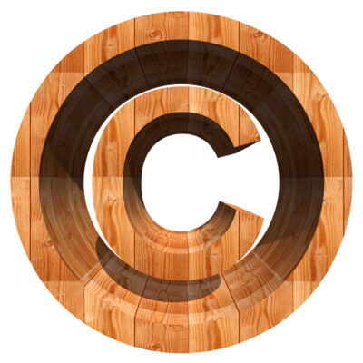 Wood Copyright Symbol