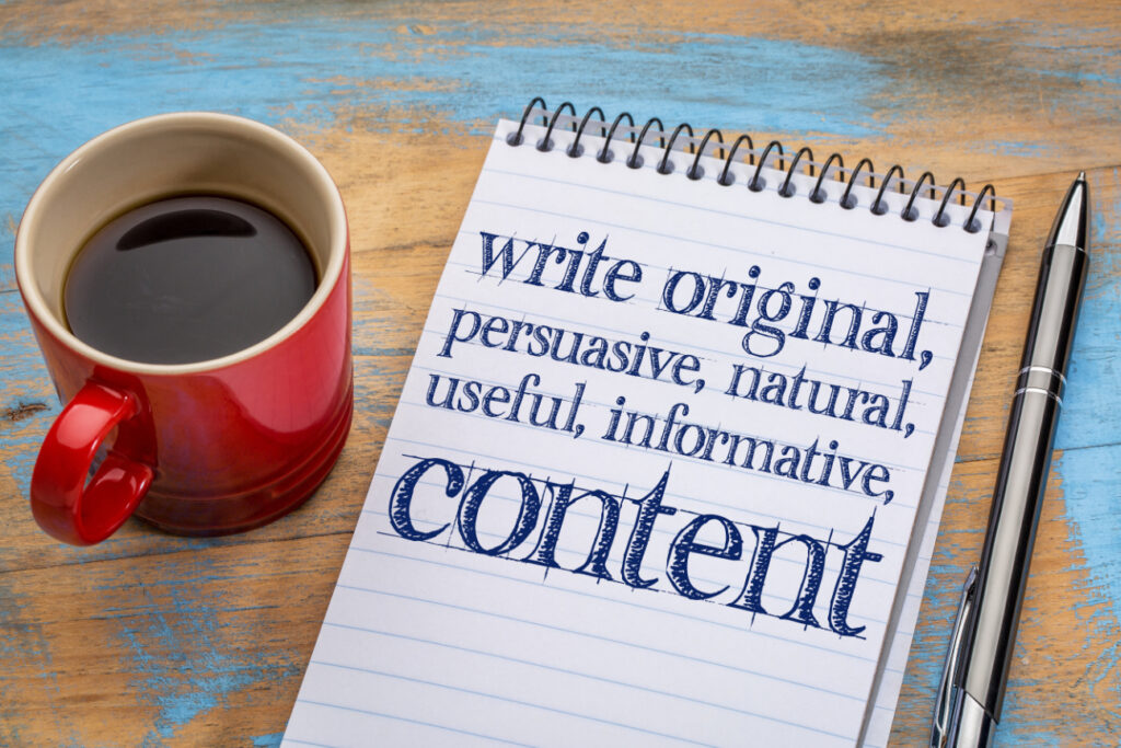 Write Original Useful Informative Content